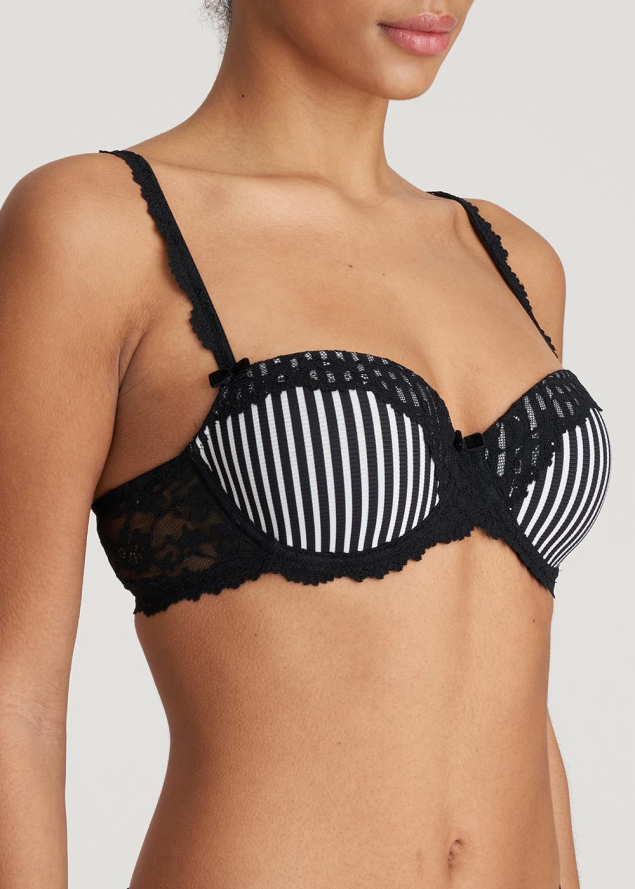 Soutien-gorge balconnet rembourr  armatures Marie-Jo Tuxedo Black