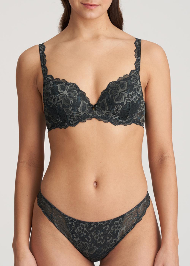 Soutien-gorge   armature rembourr forme coeur Marie-Jo Night Grey