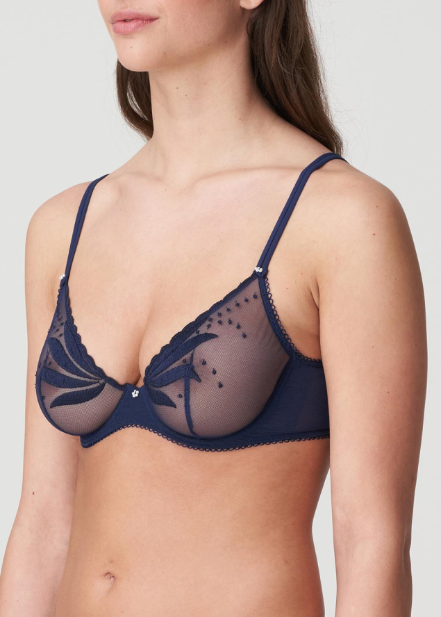 Soutien-Gorge  armatures dcollet plongeant  Marie-Jo Bleu Saphire