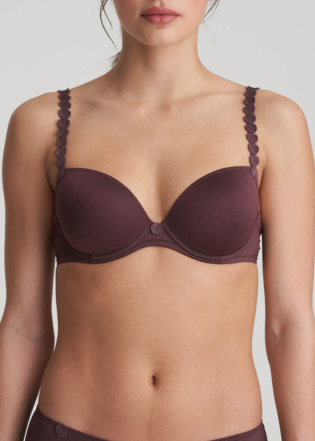 Soutien-gorge Rembourr Coup Droit Marie-Jo Aubergine