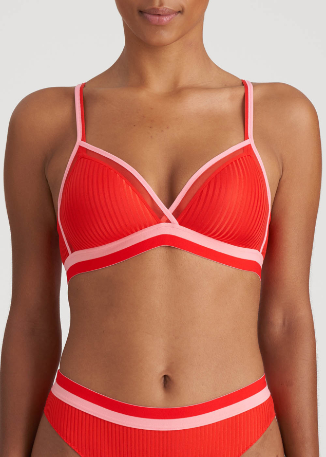 Brassire Rembourre sans Armatures Marie-Jo Rouge