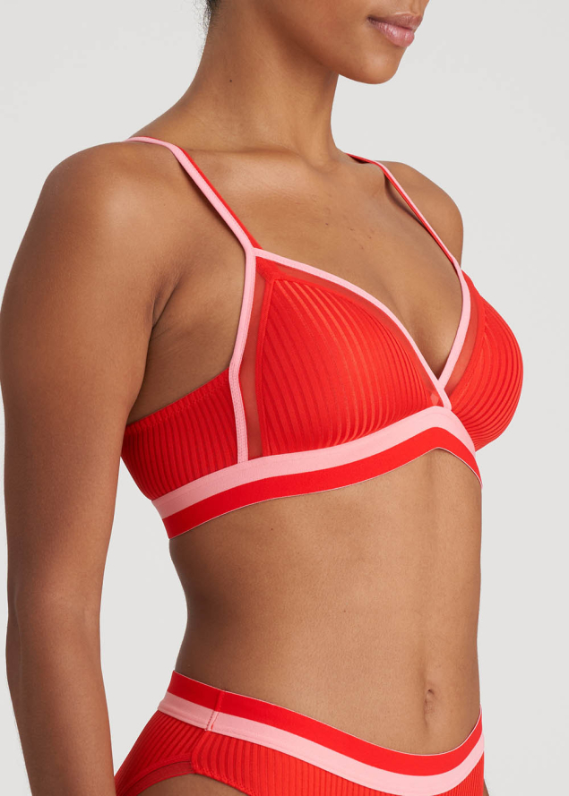 Brassire Rembourre sans Armatures Marie-Jo Rouge