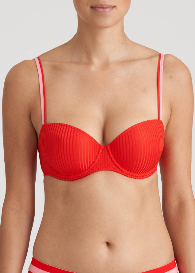 Soutien-Gorge Balconnet Rembourr  Armatures Marie-Jo Rouge