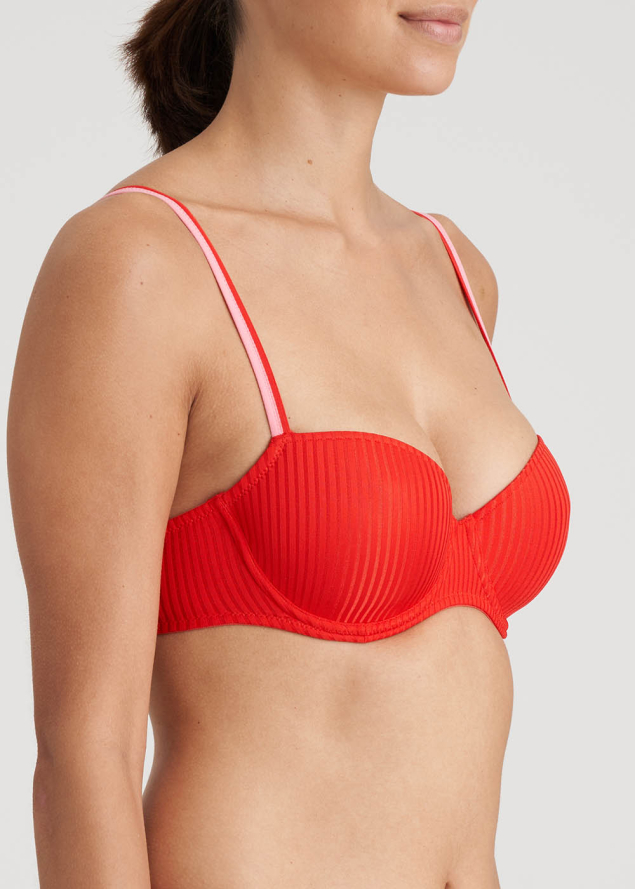 Soutien-Gorge Balconnet Rembourr  Armatures Marie-Jo Rouge