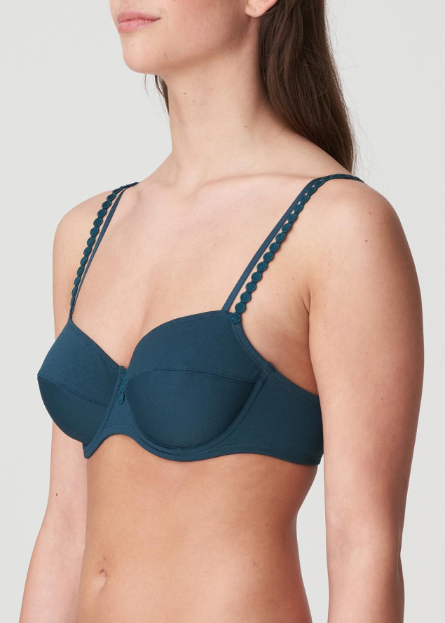 Soutien-gorge rembourr  dcollet plongeant  Marie-Jo Empire Green