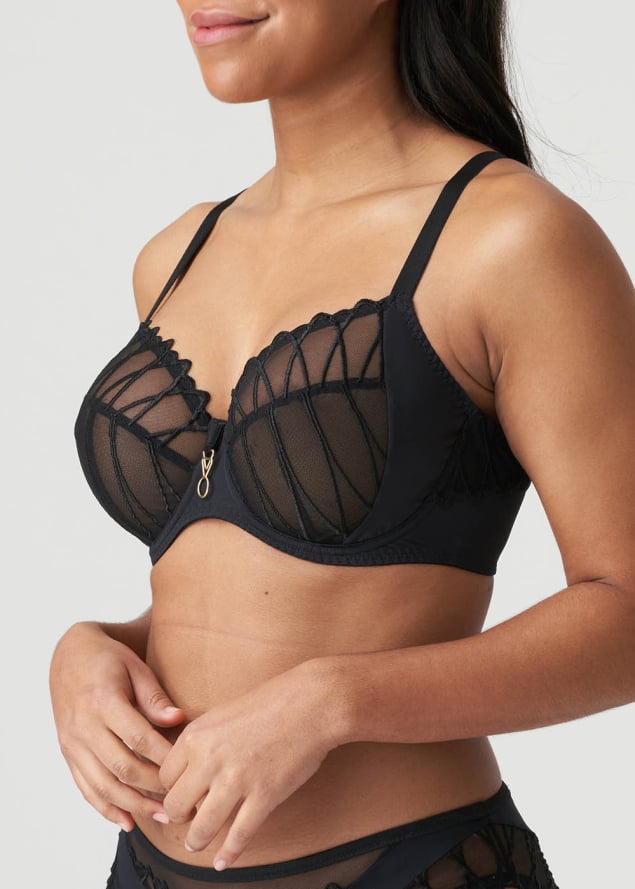 Soutien-gorge Embotant  Armatures Prima Donna Noir