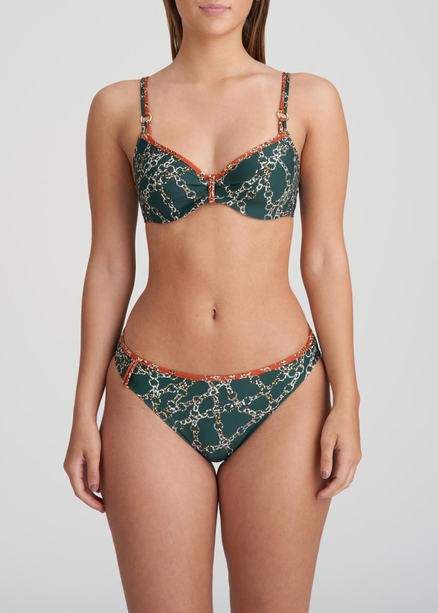 Bas de bikini brsilien  Maillots de bain Marie Jo Swim Malachite