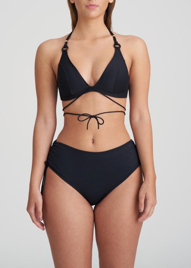 Bas de bikini Taille Haute Ficelles Maillots de bain Marie Jo Swim Noir