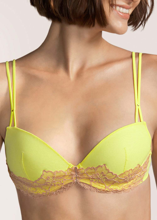 Soutien-gorge rembourr dcollet Andres Sarda Blazing Yellow