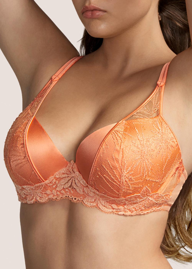 Soutien-gorge rembourr dcollet Andres Sarda Peach