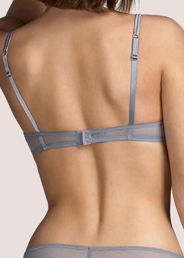 Soutien-gorge Push-Up Rembourr Embotant Andres Sarda Silver Metal