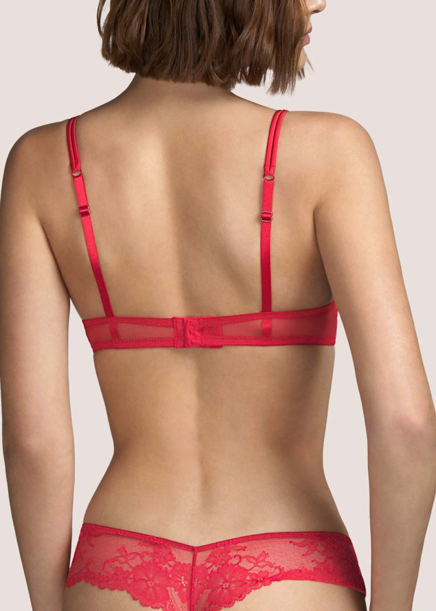 Soutien-gorge Embotant Rembourr  Armatures Andres Sarda Rouge