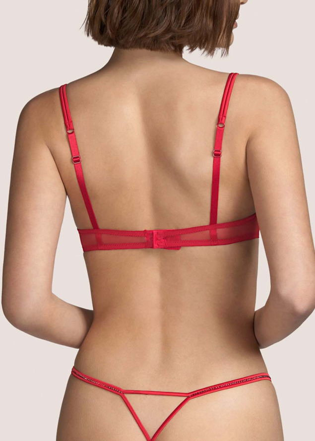 Soutien-gorge Push-up Rembourr  Andres Sarda Rouge