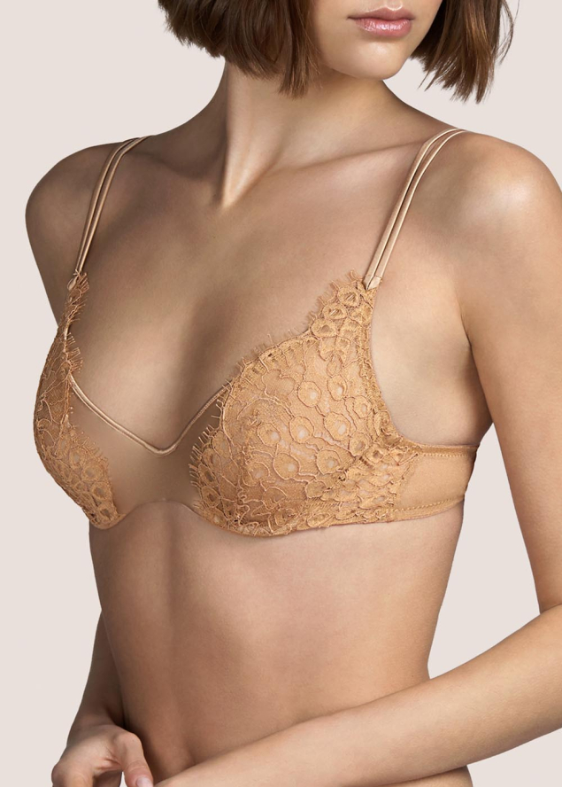 Soutien-gorge emboitant  armatures Andres Sarda Brun Dor