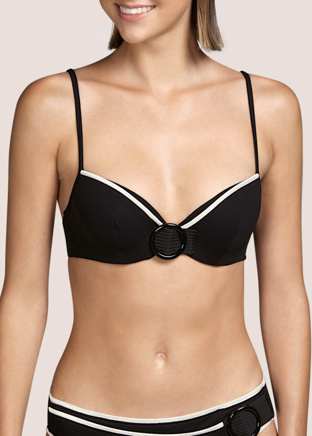 Soutien-gorge Emboitant Rembourr  Maillots de Bain Andres Sarda Onyx