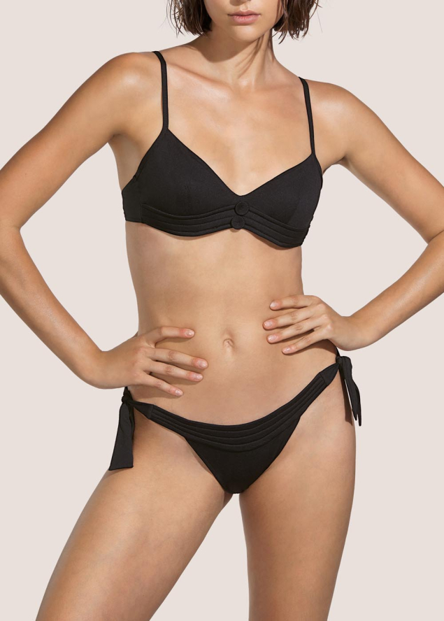 Bas de bikini Taille Basse Ficelles Maillots de Bain Andres Sarda Noir