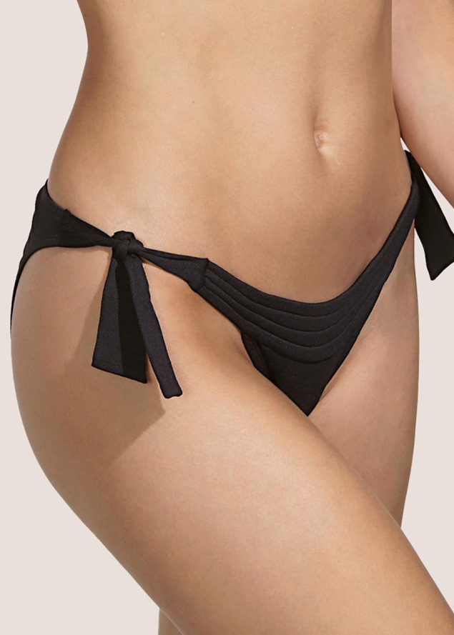 Bas de bikini Taille Basse Ficelles Maillots de Bain Andres Sarda Noir