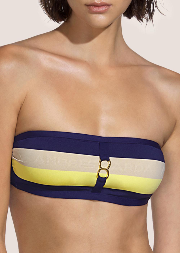 Haut De Bikini Bandeau rembourr Maillots de Bain Andres Sarda Summer Stripes