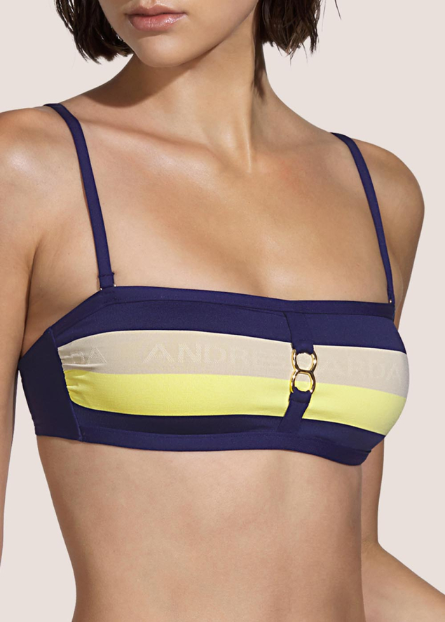 Haut De Bikini Bandeau rembourr Maillots de Bain Andres Sarda Summer Stripes