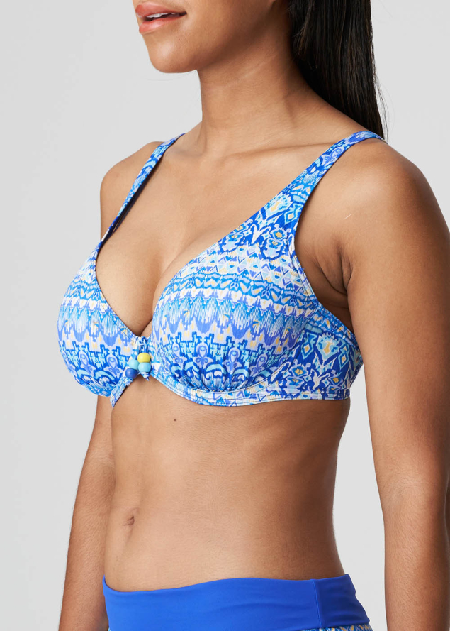 Soutien-gorge Bikini Triangle Rembourr Maillots de Bain Prima Donna Swim Bleu lctrique