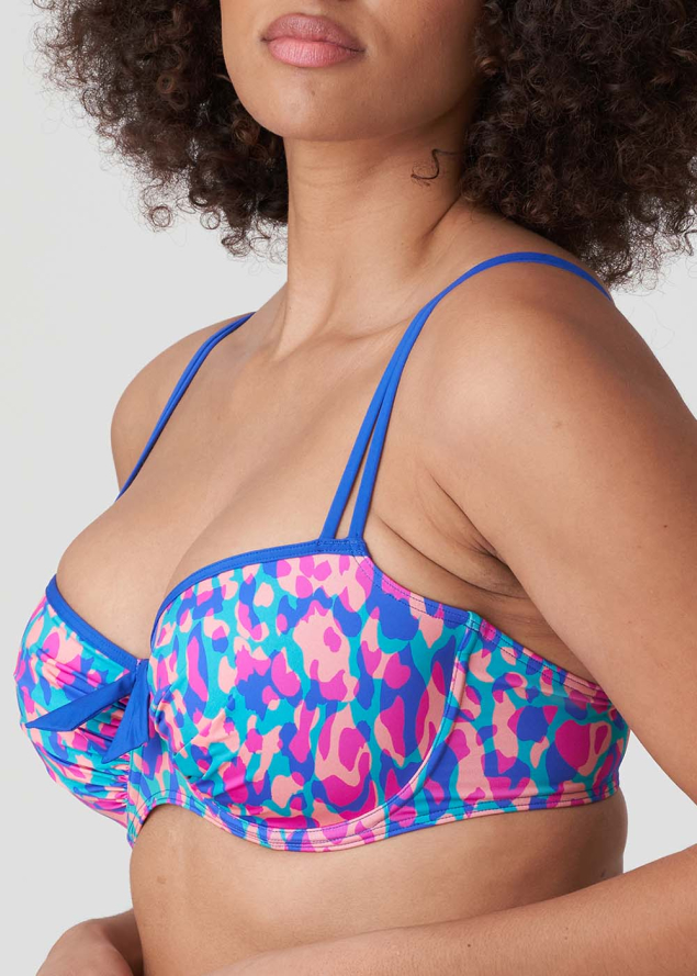 Haut de Bikini Rembourr Coeur Maillots de Bain Prima Donna Swim Bleu lctrique