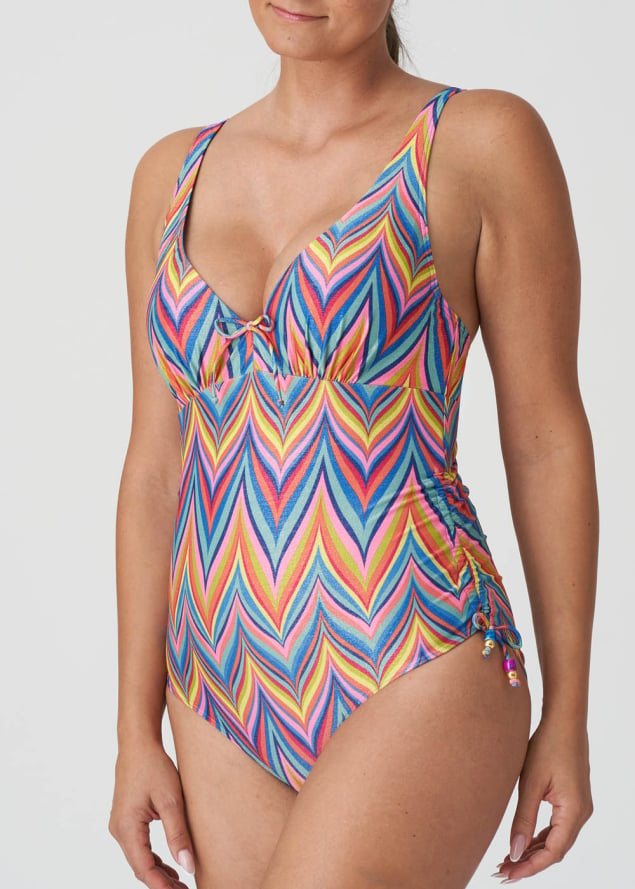 Maillot de Bain 1 pice Dcollet Plongeant Maillots de Bain Prima Donna Swim Rainbow Paradise