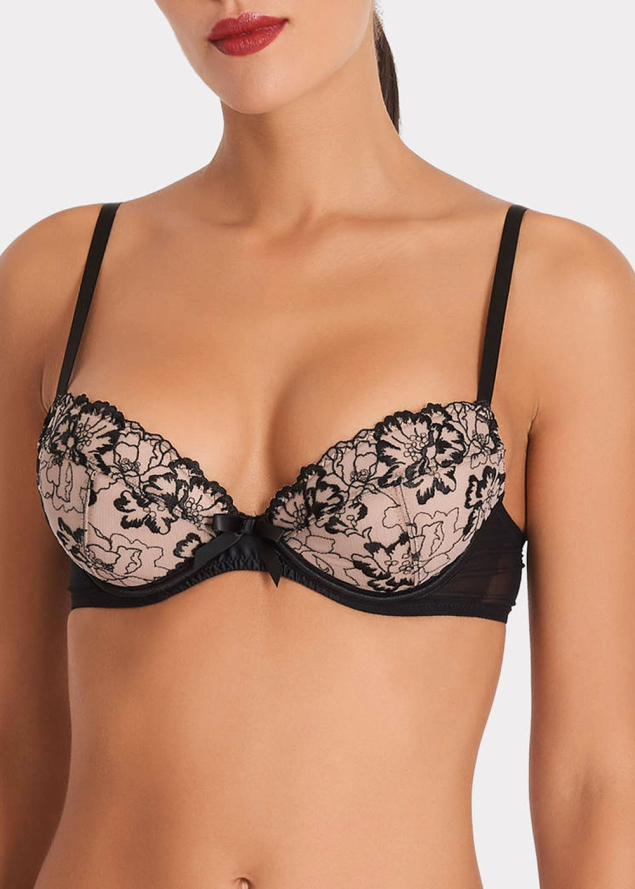 Soutien-Gorge Push Up Aubade Noir