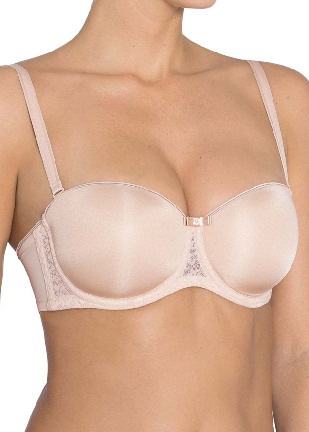 Soutien-gorge Bandeau avec Bretelles Amovibles Triumph Nude Beige