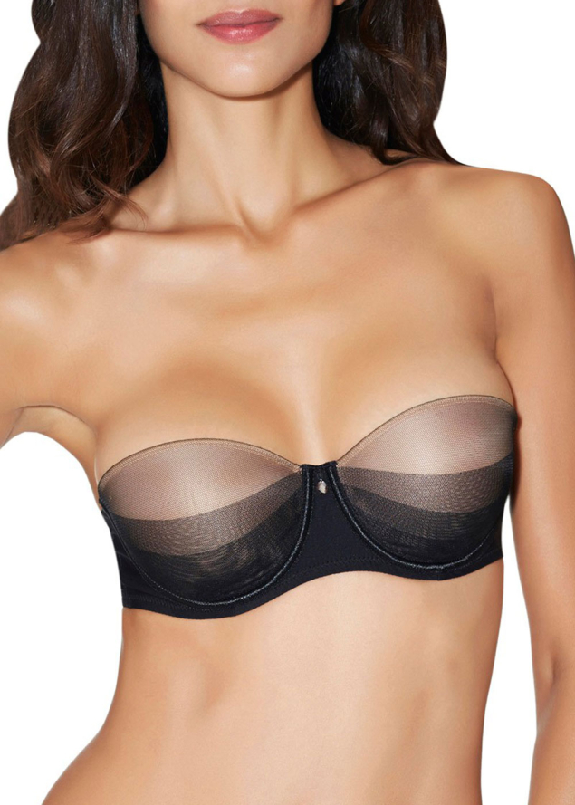 Soutien-gorge Bandeau Rembourr Aubade Noir