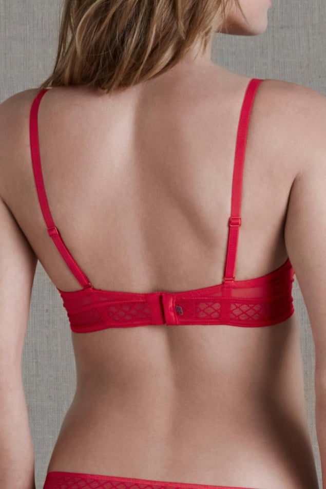 Soutien-gorge Corbeille Simone Prle Rouge Feu