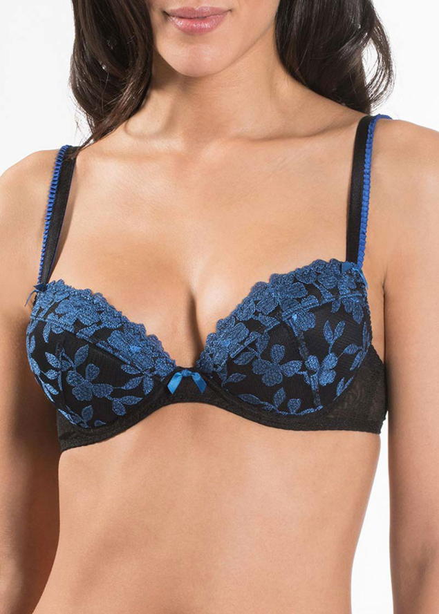 Soutien-gorge Push-up Aubade Bleu Velvet