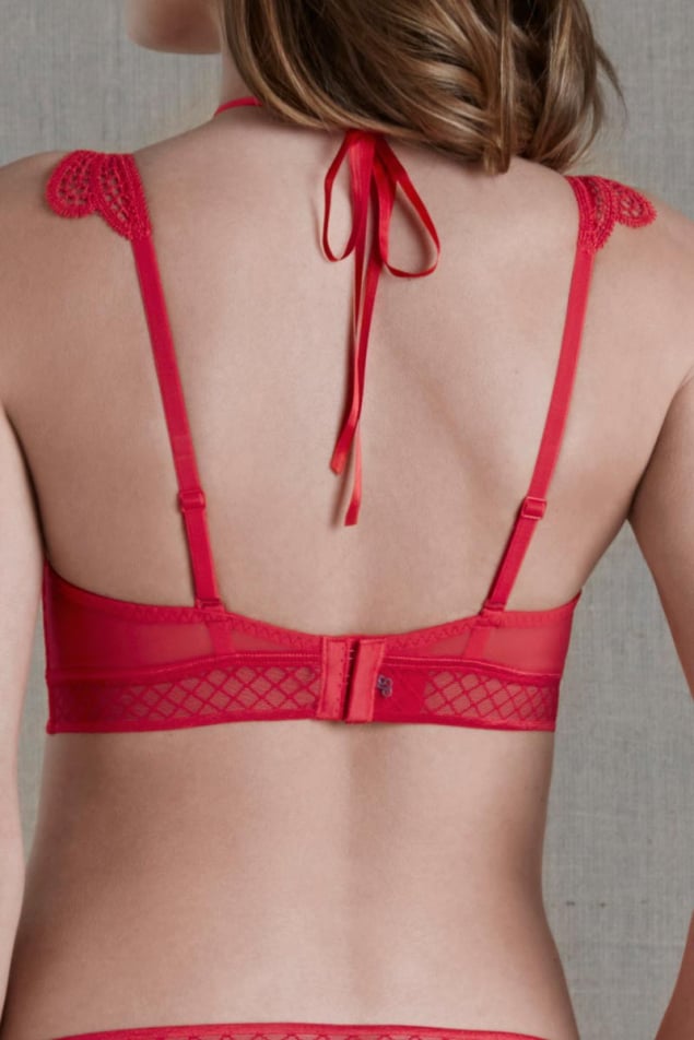 Soutien-gorge Push-up Simone Prle Rouge Feu