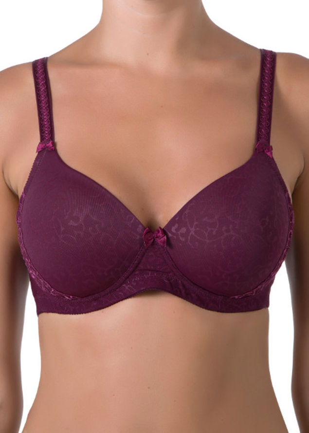 Soutien-gorge Sans Armatures Selmark Aubergine