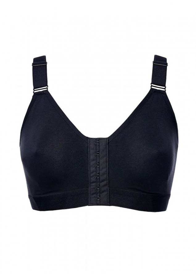 Soutien-gorge Sans Armatures Ouverture Devant  Selmark Noir