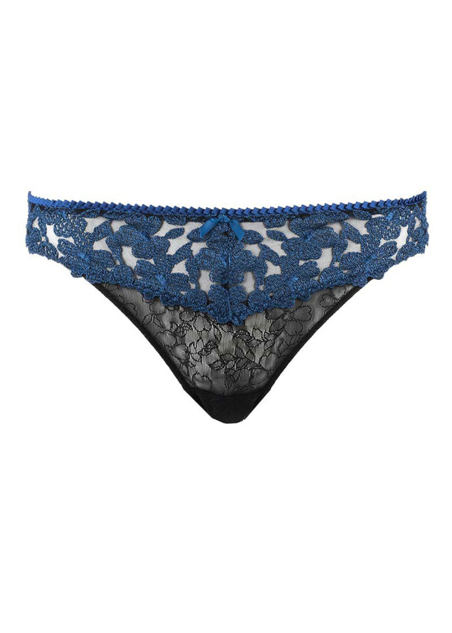 Tanga Aubade Bleu Velvet