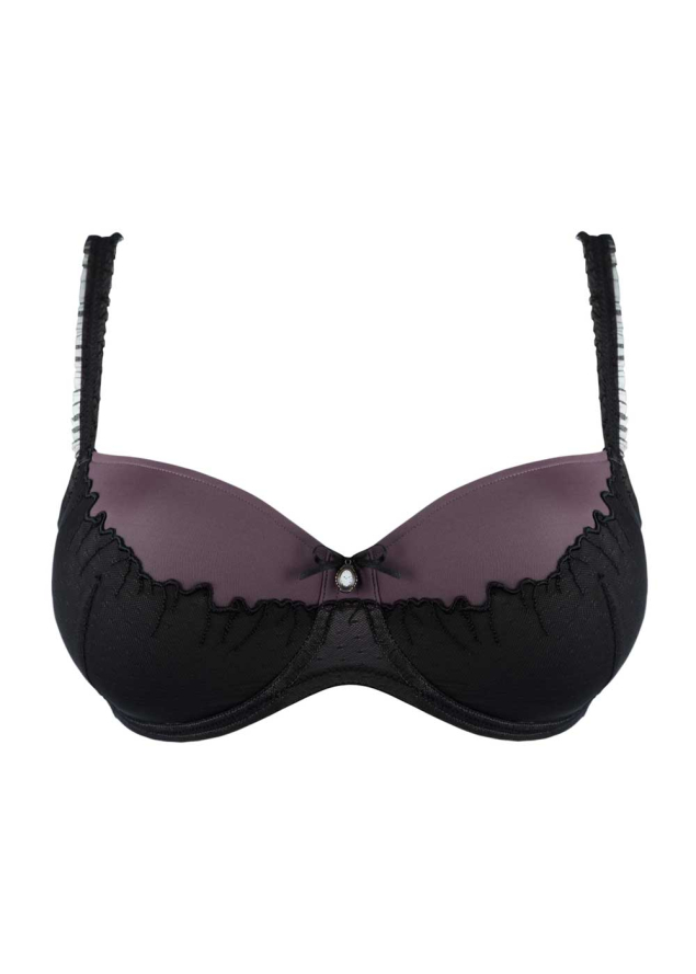 Soutien-gorge Balconnet Rembourr Twist de Prima Donna Noir