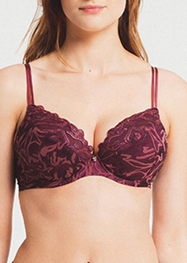 Soutien-gorge push-up Louisa Bracq Grenat