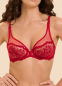 Soutien-gorge avec armature d�collet� plongeant 