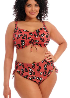 Haut de maillot de bain twisté grande taille magnetic noir Elomi