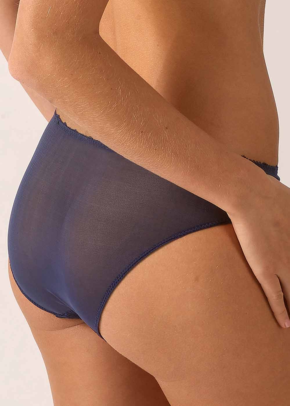 Slip Empreinte Cobalt