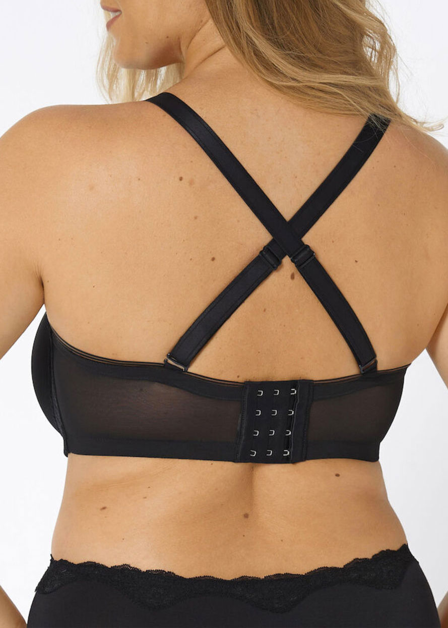 Soutien-gorge Bandeau avec Bretelles Amovibles Triumph Black