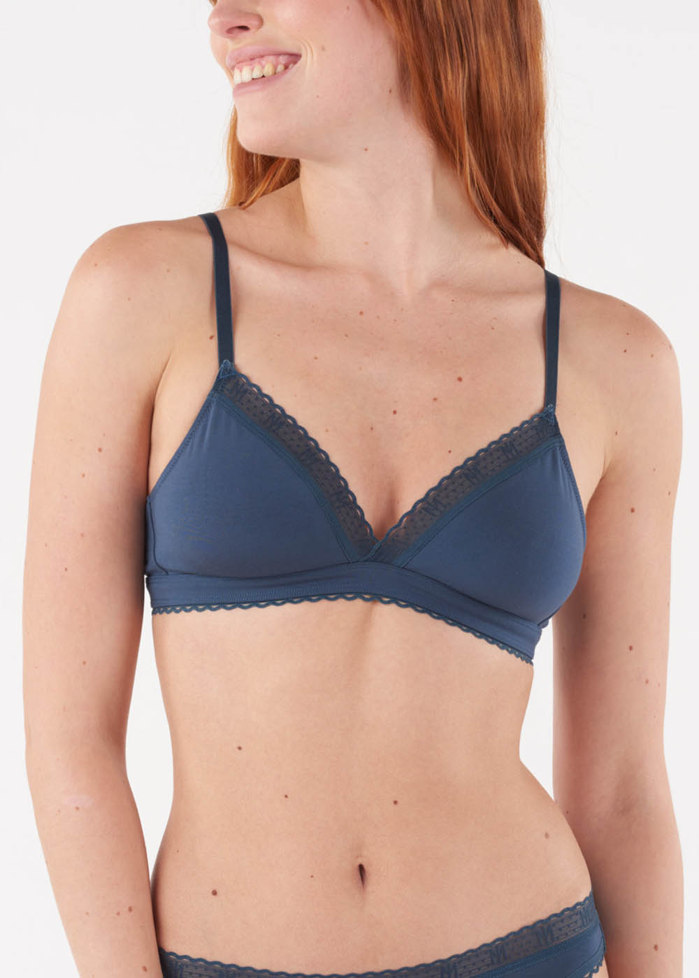 Soutien-gorge Moul sans Armatures Maison Lejaby Nuit Bleue