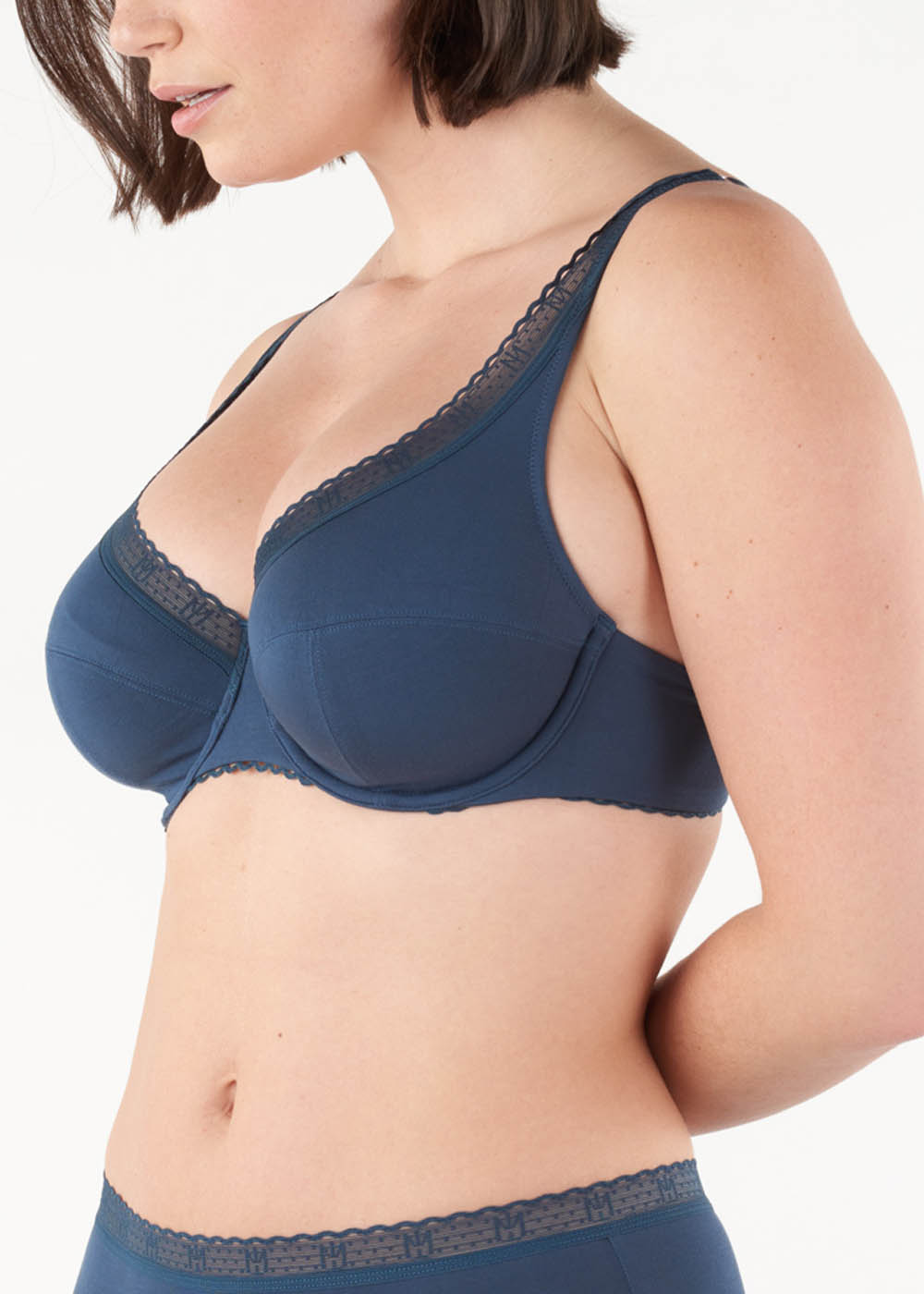 Soutien-gorge Emboitant avec Armatures Maison Lejaby Nuit Bleue