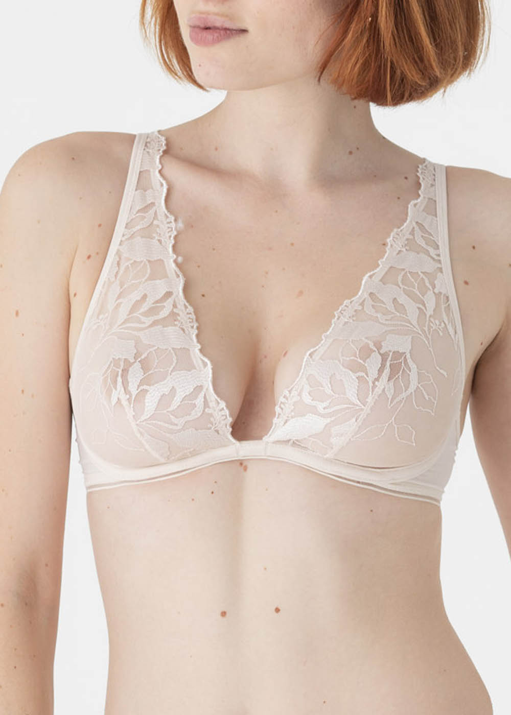 Soutien-gorge Triangle avec Armatures Maison Lejaby Milk