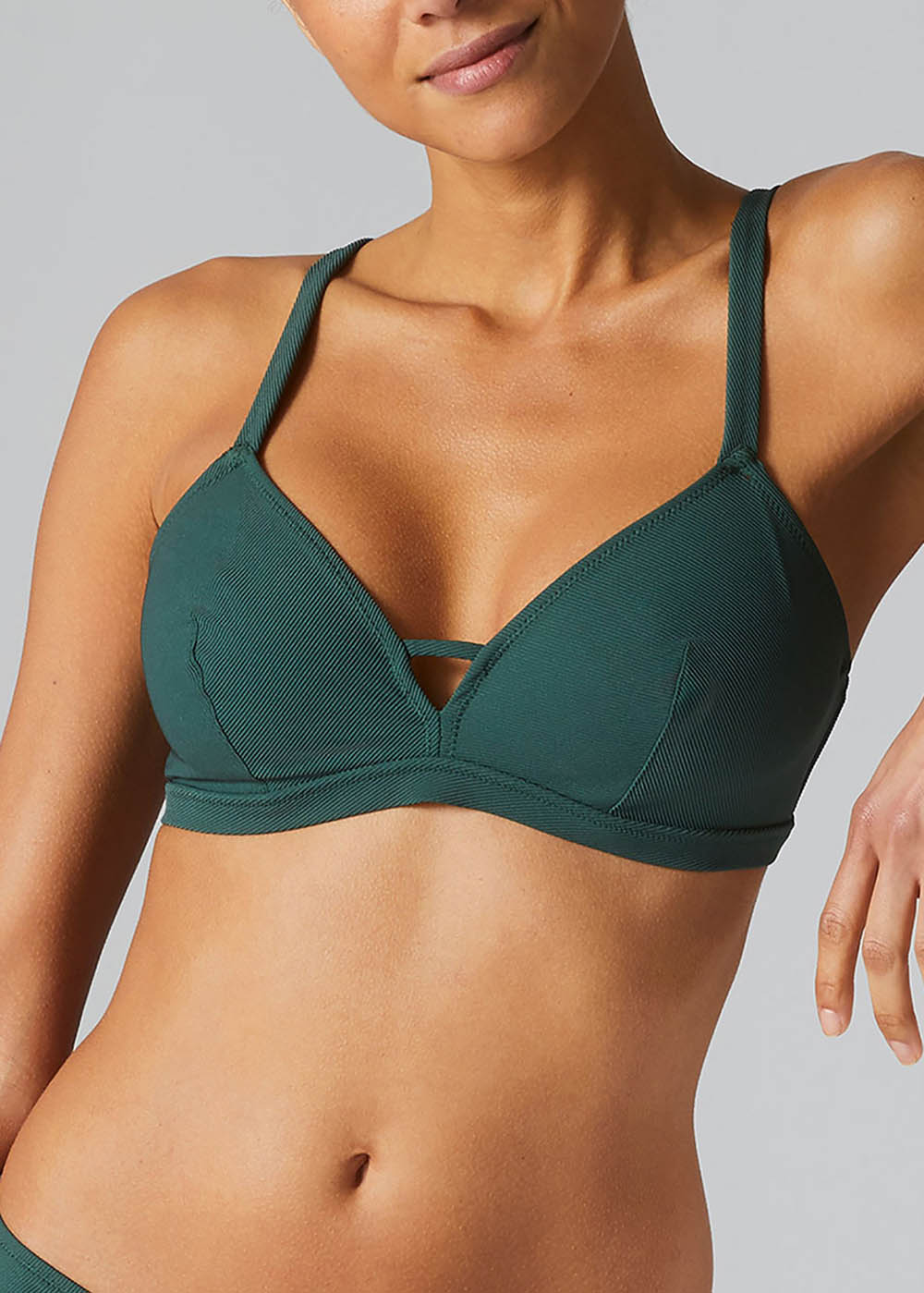 Soutien-gorge Triangle Maillots de Bain Simone Prle Vert palmier