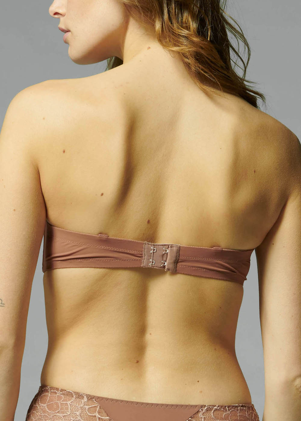 Soutien-gorge Bandeau avec Armatures Simone Prle Brun Coco