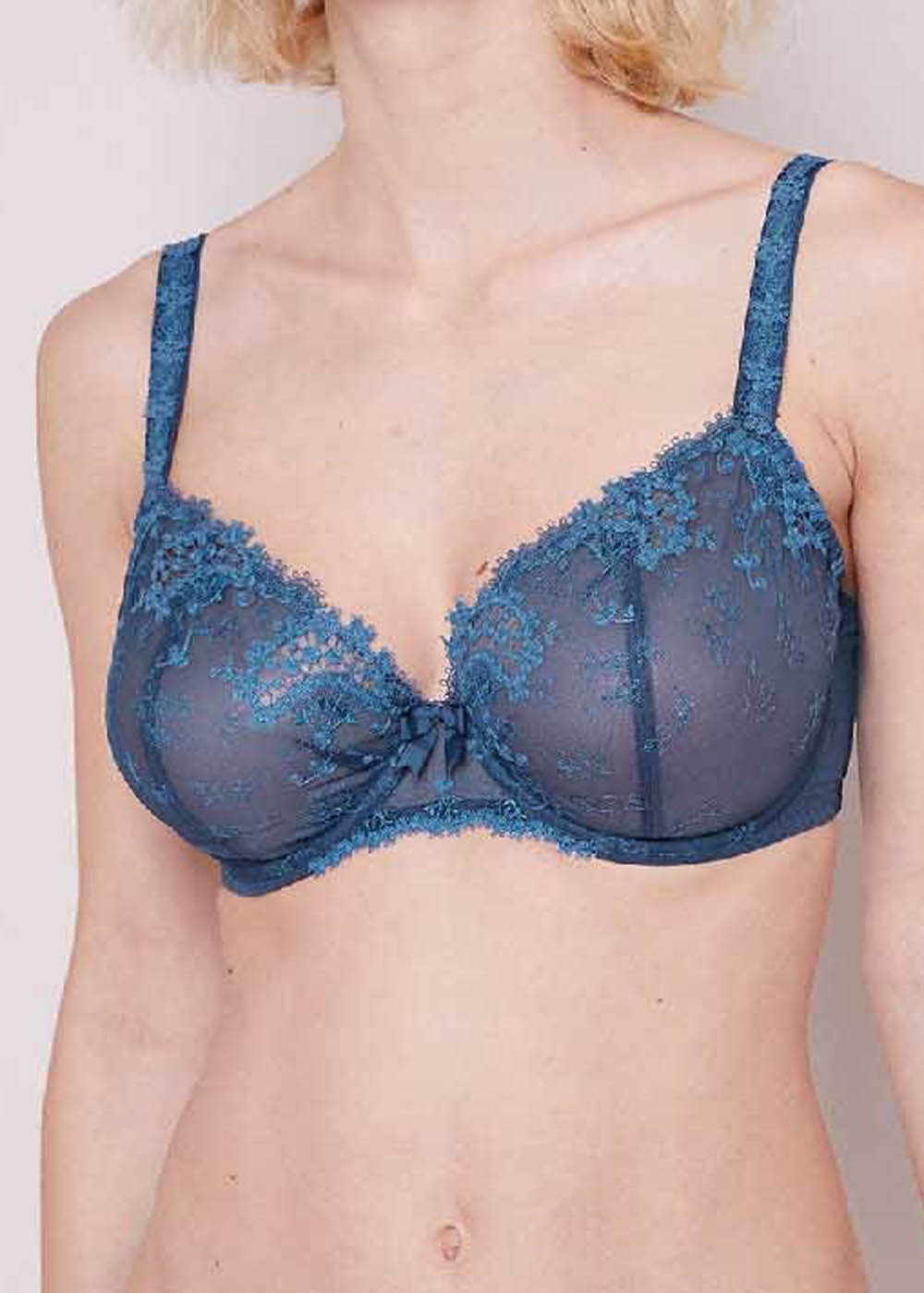 Soutien-gorge Corbeille Bonnets Profonds Simone Prle Bleu Ptrole