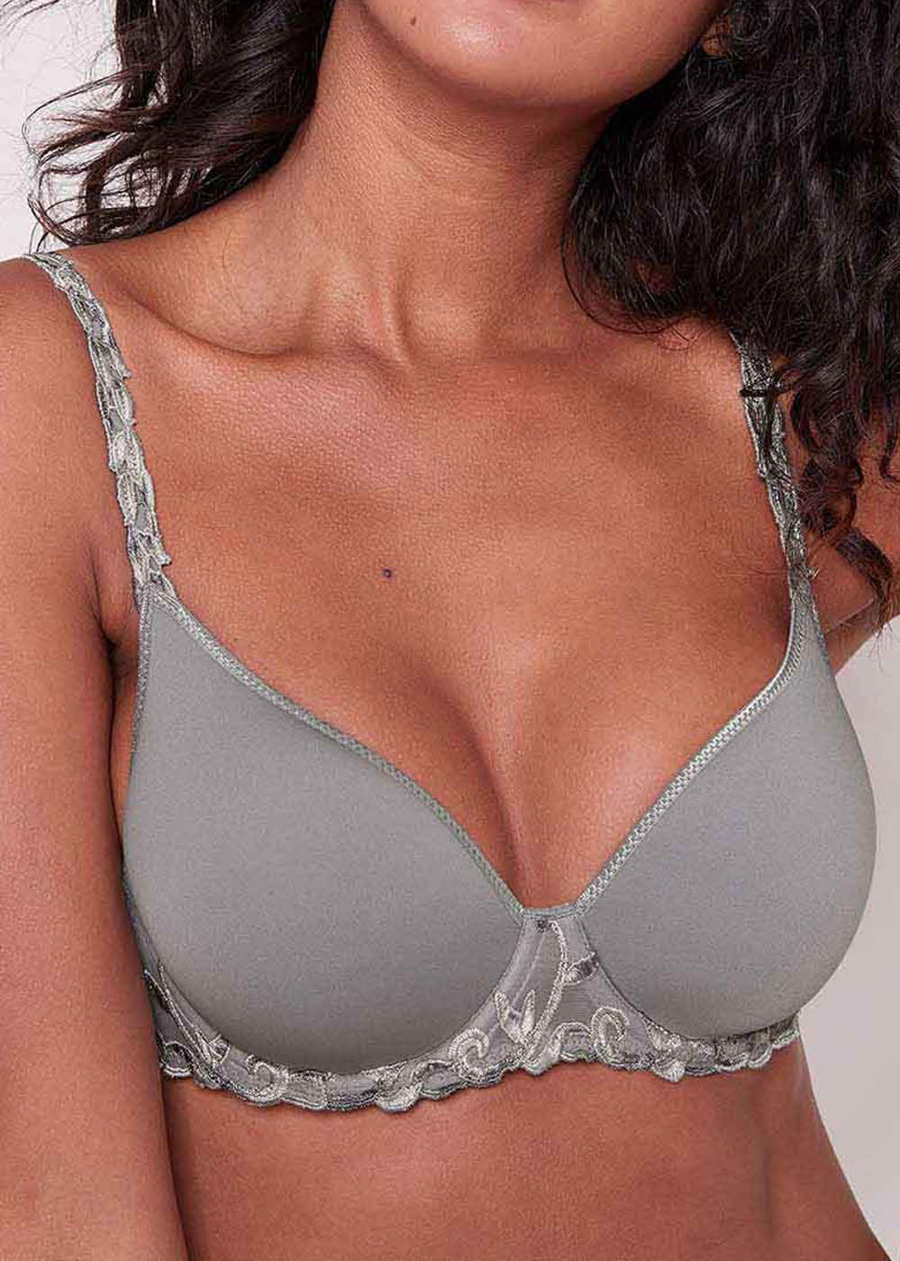 Soutien-gorge Galb Spacer Simone Prle Gris Metallique