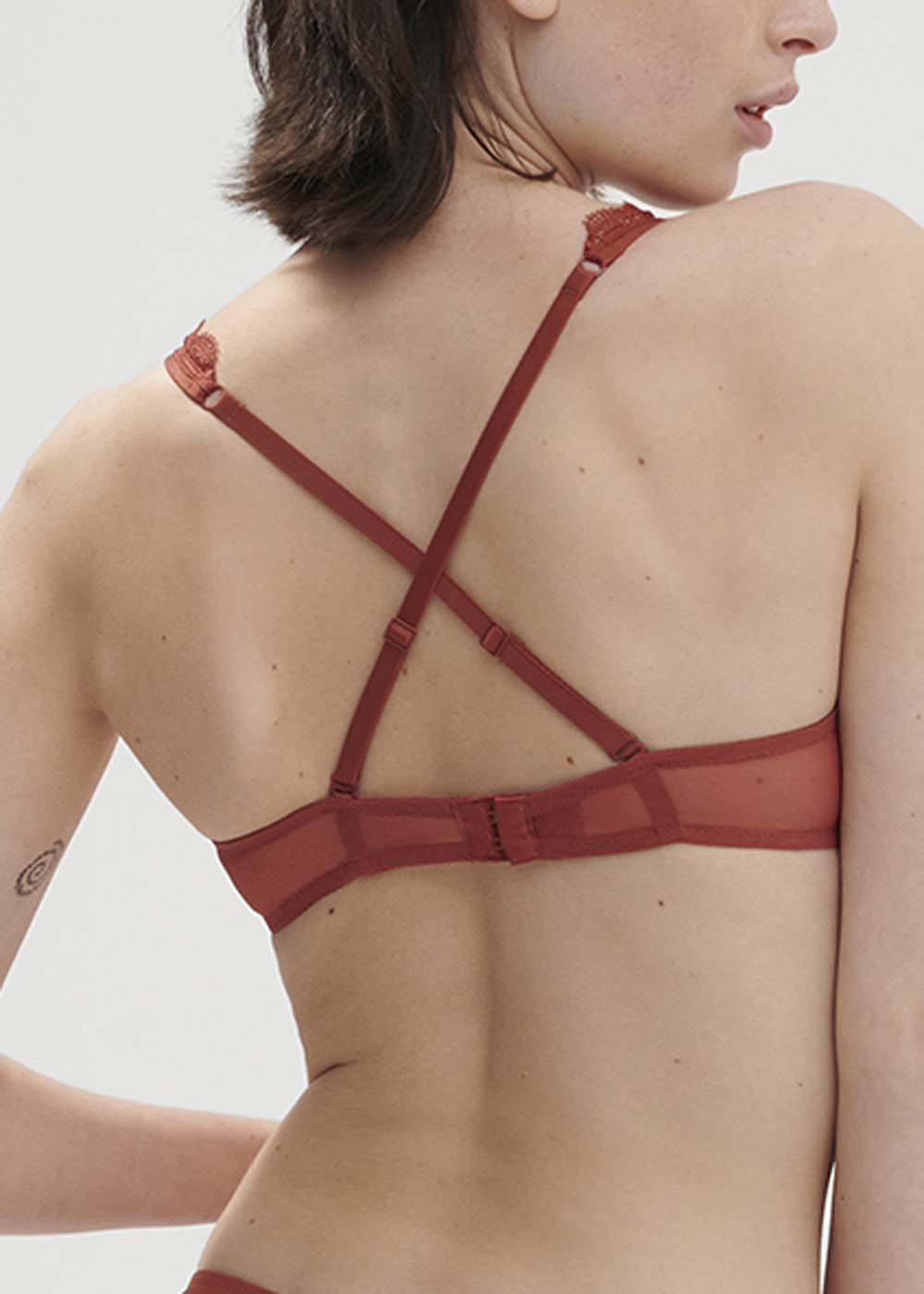 Soutien-gorge Push-up avec Armatures Simone Prle Terre de Sienne