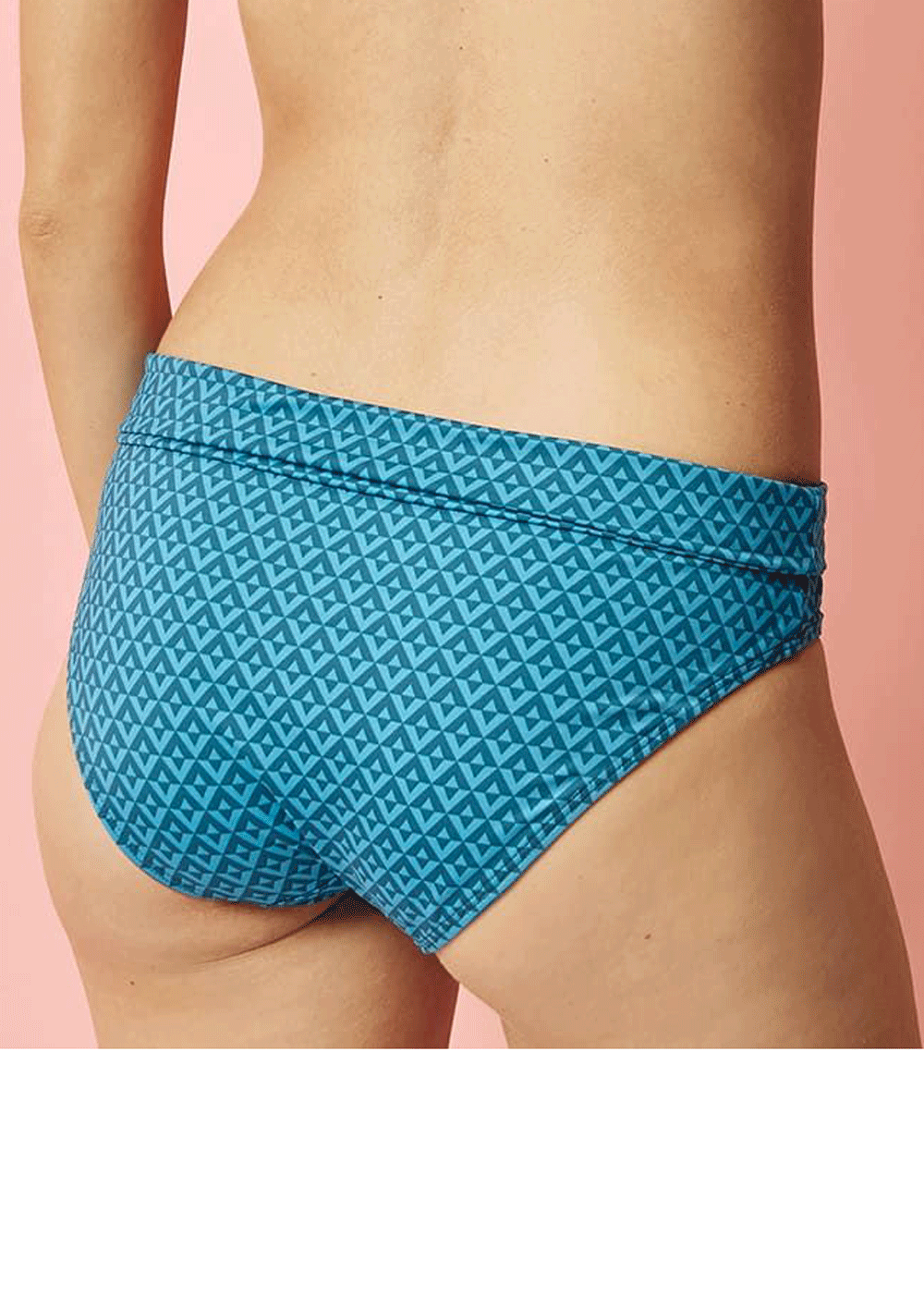 Culotte Taille Haute Maillots de Bain Simone Prle Lagon Bleu Paon